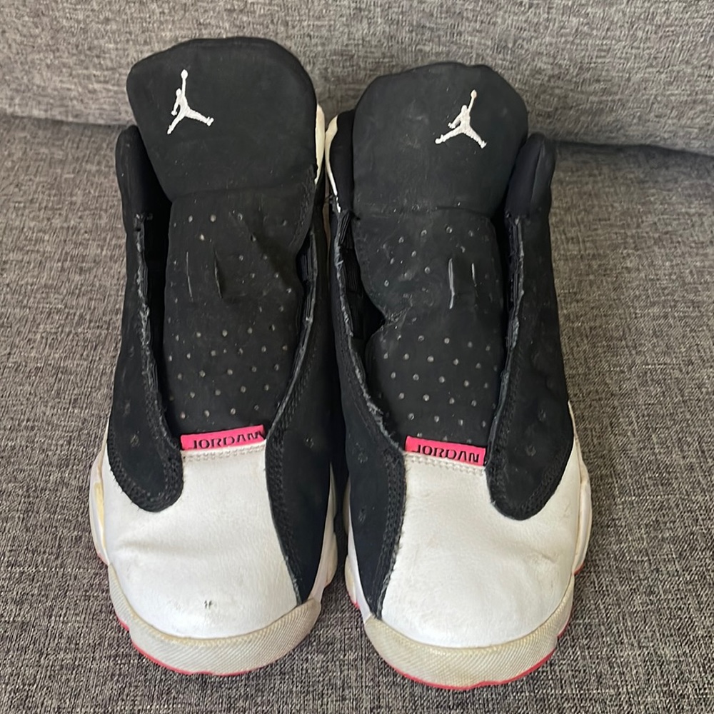 Jordan 13 white and black size 3y girl